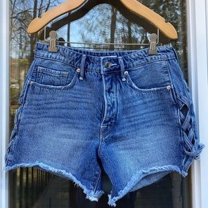 Good American denim shorts